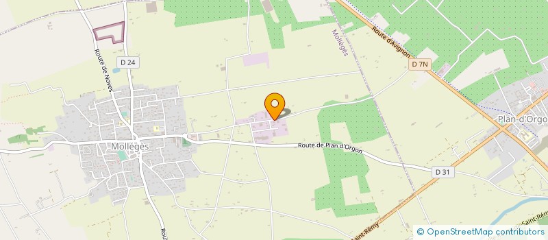 localisation de l'entreprise MONSIEUR ERIC LESBROS  MOLLEGES