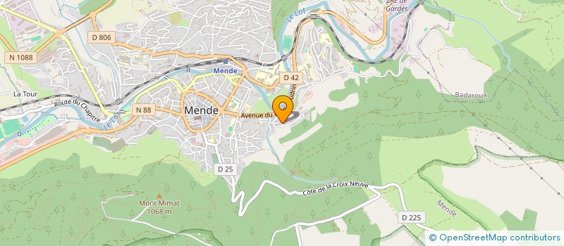localisation de l'entreprise MONSIEUR ERIC LESCOFFIT à MENDE