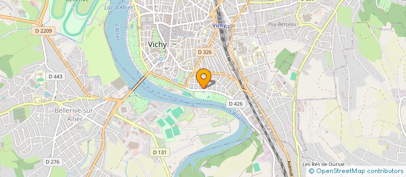 localisation de l'entreprise MONSIEUR ERIC LESCURE à VICHY