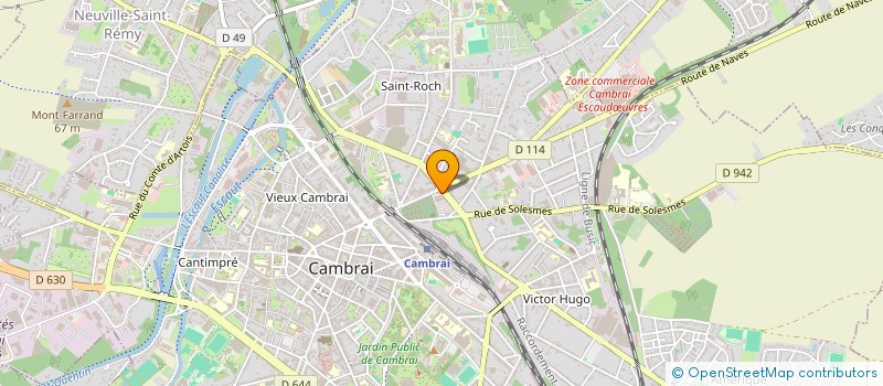 localisation de l'entreprise MONSIEUR ERIC LESNES  CAMBRAI