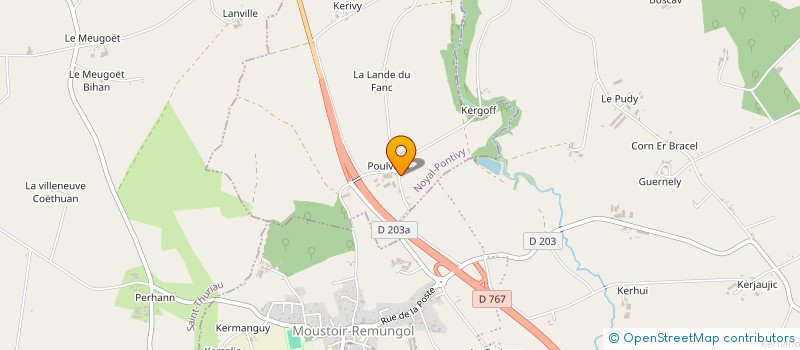 localisation de l'entreprise MONSIEUR ERIC LEVALLOIS à NOYAL-PONTIVY