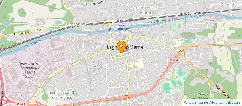 localisation de l'entreprise MONSIEUR ERIC LEVAUX  LAGNY-SUR-MARNE