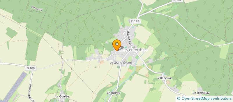 localisation de l'entreprise MONSIEUR ERIC LEVEL à VILLERS-EN-ARTHIES