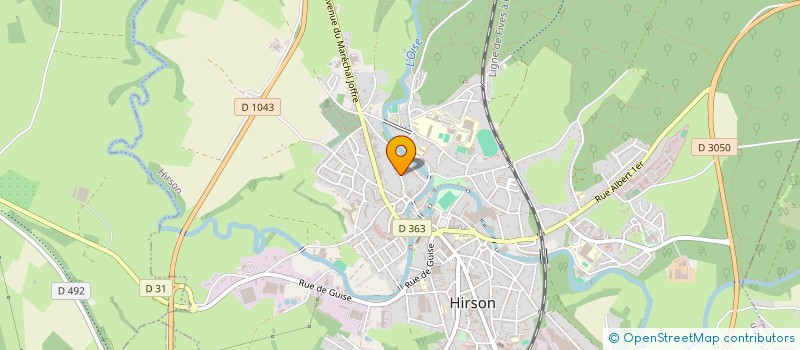 localisation de l'entreprise MONSIEUR ERIC LEVENT  HIRSON