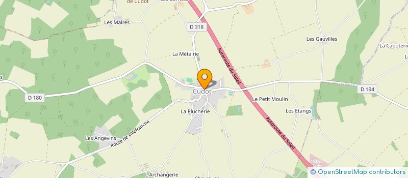 localisation de l'entreprise MONSIEUR ERIC LEVEQUE  CUDOT