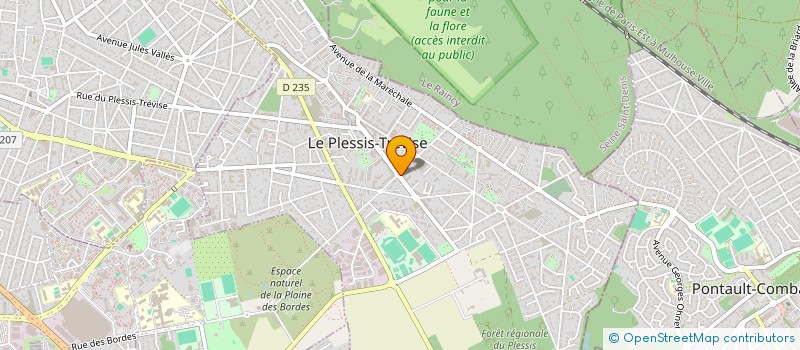 localisation de l'entreprise MONSIEUR ERIC LEVI à LE PLESSIS-TREVISE
