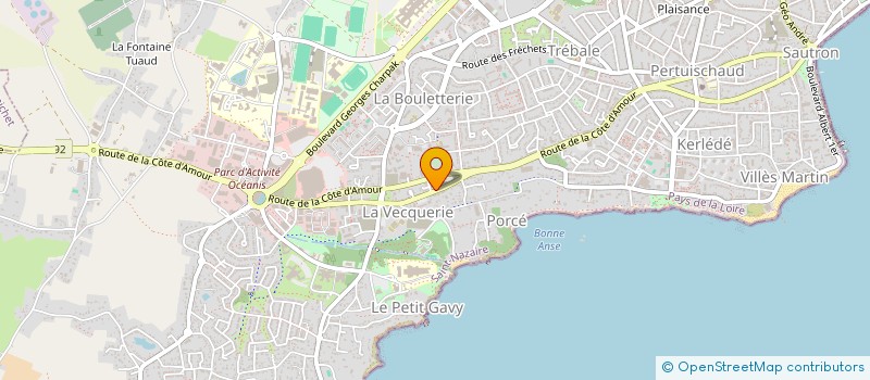 localisation de l'entreprise MONSIEUR ERIC LEVIEIL  SAINT-NAZAIRE