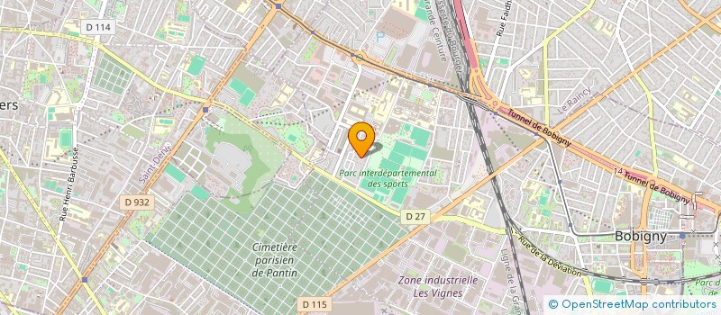 localisation de l'entreprise MONSIEUR ERIC LHOMME  BOBIGNY