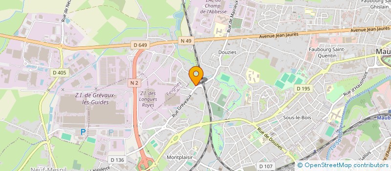 localisation de l'entreprise MONSIEUR ERIC LIENARD  MAUBEUGE