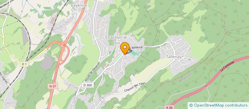 localisation de l'entreprise MONSIEUR ERIC LIGIER  CHATILLON-LE-DUC