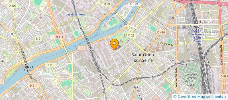 localisation de l'entreprise MONSIEUR ERIC LINDEBRINGS à SAINT-OUEN-SUR-SEINE