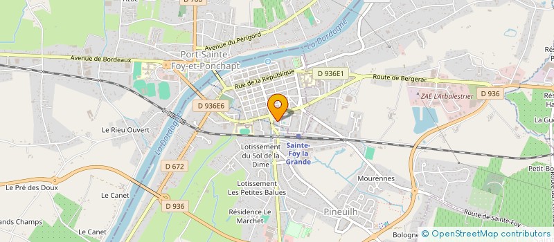 localisation de l'entreprise MONSIEUR ERIC LISSAGUE  SAINTE-FOY-LA-GRANDE
