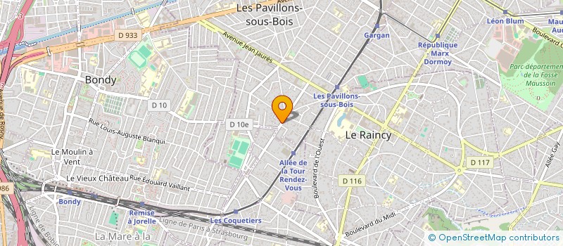 localisation de l'entreprise MONSIEUR ERIC LISSMANN  LES PAVILLONS-SOUS-BOIS