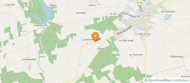 localisation de l'entreprise MONSIEUR ERIC LOCQUE  GUILLIERS