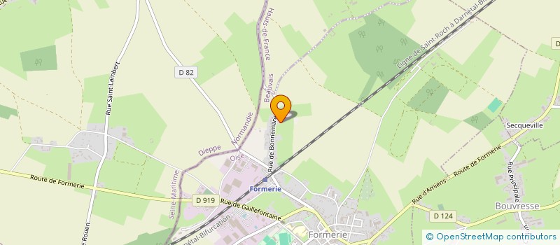 localisation de l'entreprise MONSIEUR ERIC LOIN  FORMERIE