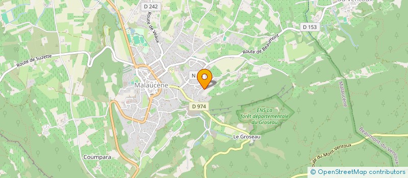 localisation de l'entreprise MONSIEUR ERIC LOMBARD  MALAUCENE