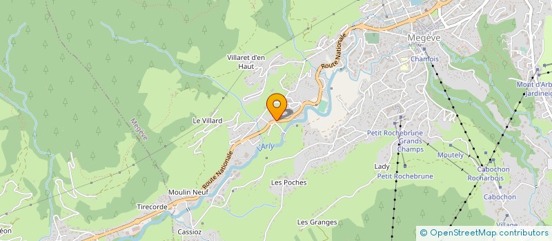 localisation de l'entreprise MONSIEUR ERIC LOSCHI  MEGEVE