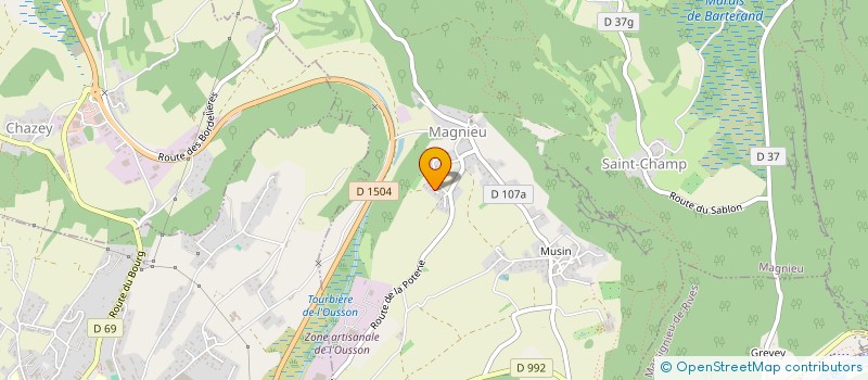 localisation de l'entreprise MONSIEUR ERIC LOTTE  MAGNIEU