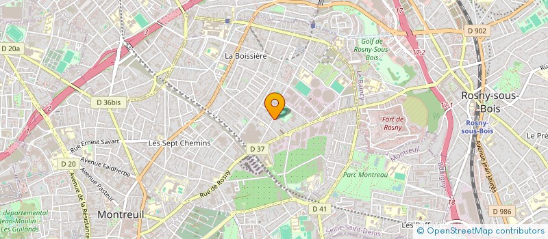 localisation de l'entreprise MONSIEUR ERIC LOUBET à MONTREUIL