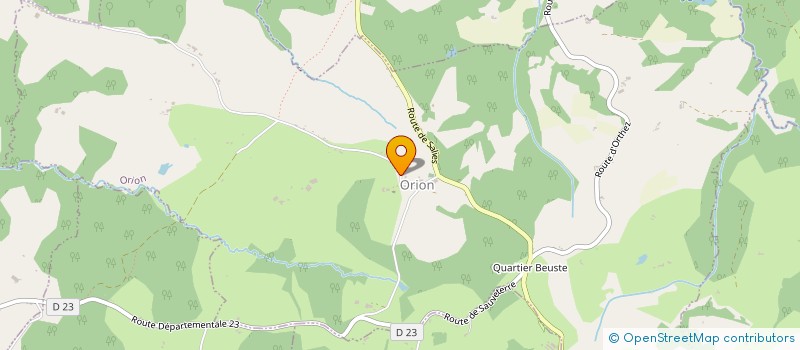 localisation de l'entreprise MONSIEUR ERIC LOUBET  ORION