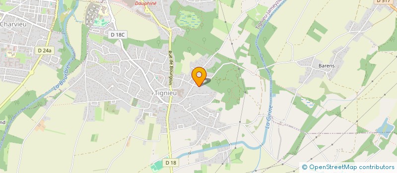 localisation de l'entreprise MONSIEUR ERIC LOUIS  TIGNIEU-JAMEYZIEU