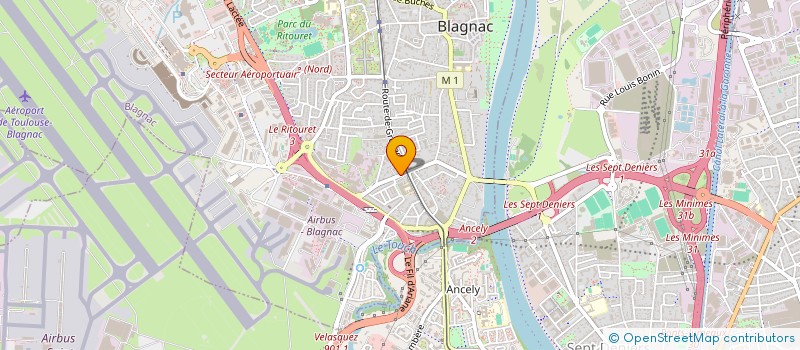 localisation de l'entreprise MONSIEUR ERIC LOUMES  BLAGNAC