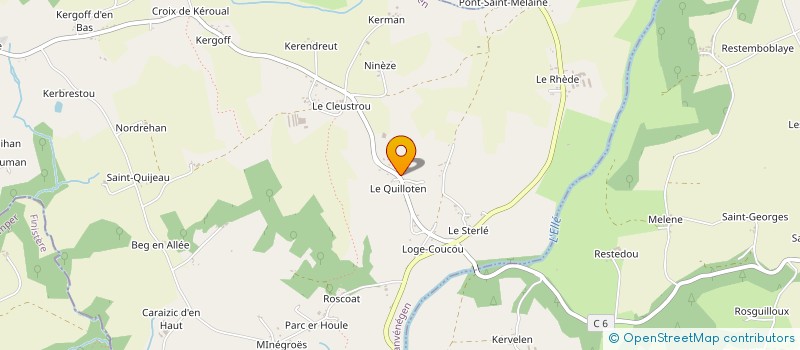 localisation de l'entreprise MONSIEUR ERIC LOYER à LANVENEGEN