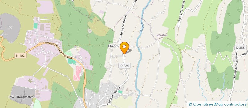 localisation de l'entreprise MONSIEUR ERIC LOYRION  MIRABEL