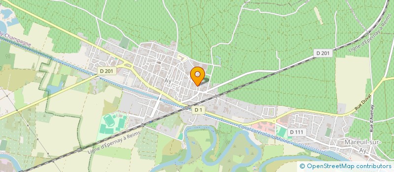 localisation de l'entreprise MONSIEUR ERIC LUC  AY-CHAMPAGNE