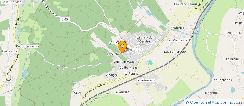 localisation de l'entreprise MONSIEUR ERIC LUCON  DOUZILLAC