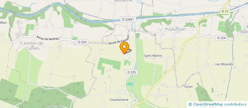 localisation de l'entreprise MONSIEUR ERIC LURINE  PONDAURAT