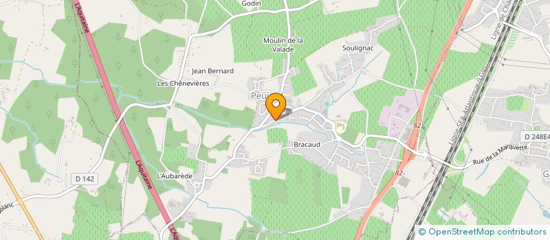 localisation de l'entreprise MONSIEUR ERIC LUSSEAU  PEUJARD