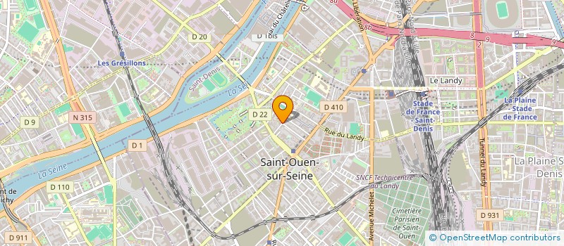 localisation de l'entreprise MONSIEUR ERIC MABROUK à SAINT-OUEN-SUR-SEINE