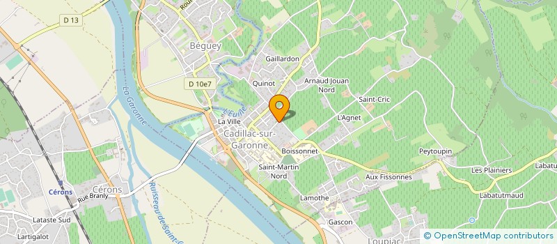 localisation de l'entreprise MONSIEUR ERIC MADELBOS à CADILLAC-SUR-GARONNE