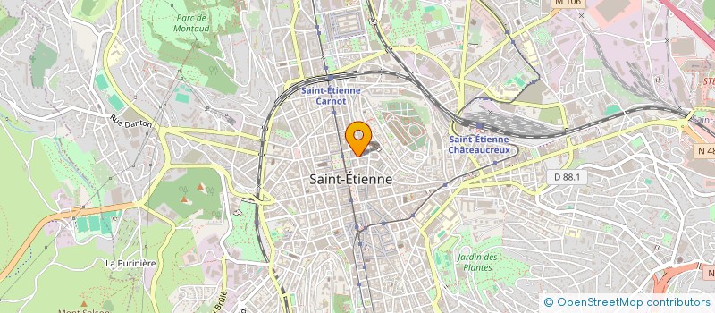 localisation de l'entreprise MONSIEUR ERIC MAGNOULOUX à SAINT-ETIENNE