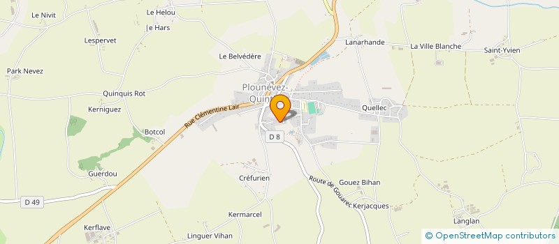 localisation de l'entreprise MONSIEUR ERIC MAHE à PLOUNEVEZ-QUINTIN