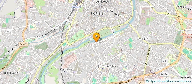 localisation de l'entreprise MONSIEUR ERIC MAILLET à POITIERS