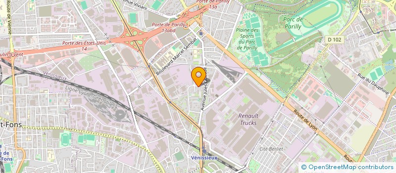 localisation de l'entreprise MONSIEUR ERIC MAISSIAT à VENISSIEUX