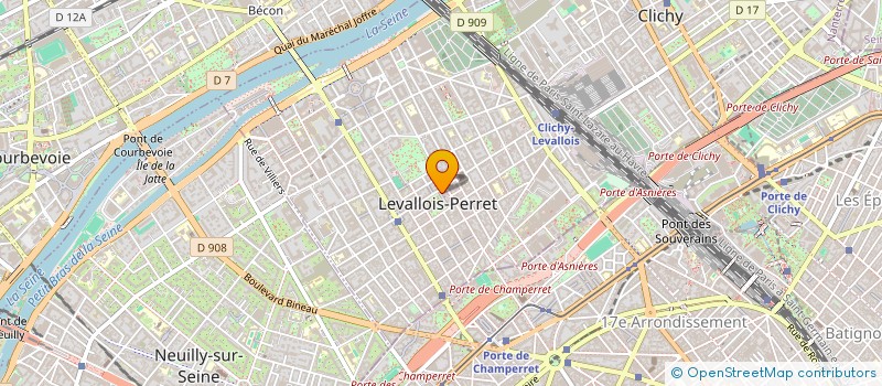 localisation de l'entreprise MONSIEUR ERIC MAITREPIERRE  LEVALLOIS-PERRET