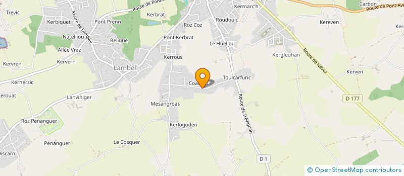 localisation de l'entreprise MONSIEUR ERIC MALGORN à TREGUNC