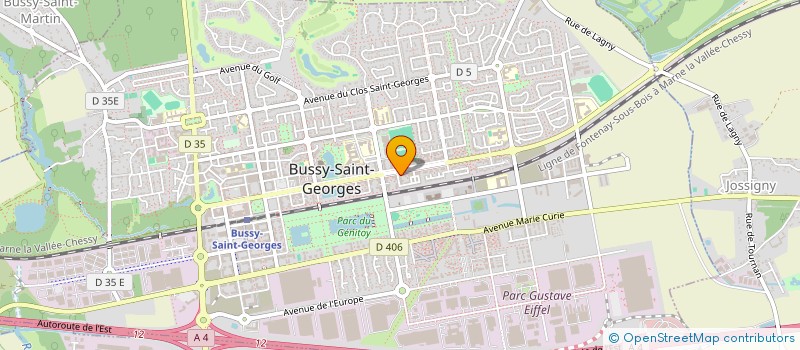 localisation de l'entreprise MONSIEUR ERIC MANEAU  BUSSY-SAINT-GEORGES