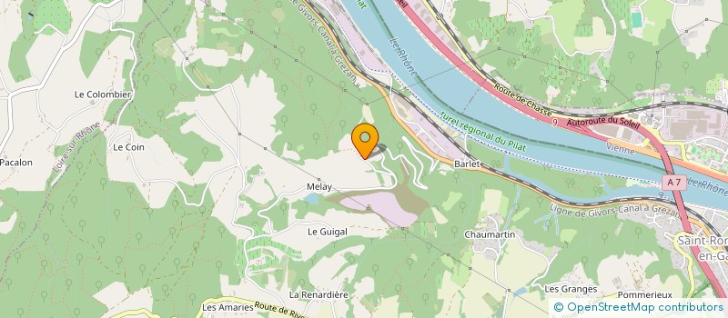 localisation de l'entreprise MONSIEUR ERIC MANUELPILLAI  SAINT-CYR-SUR-LE-RHONE