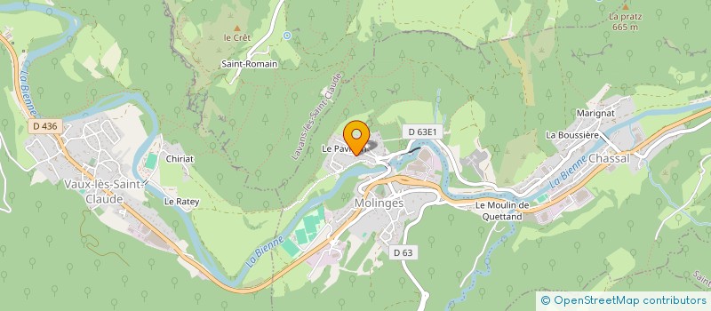 localisation de l'entreprise MONSIEUR ERIC MANZONI  CHASSAL-MOLINGES