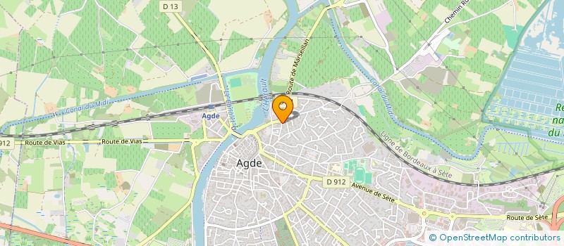localisation de l'entreprise MONSIEUR ERIC MARANGE à AGDE