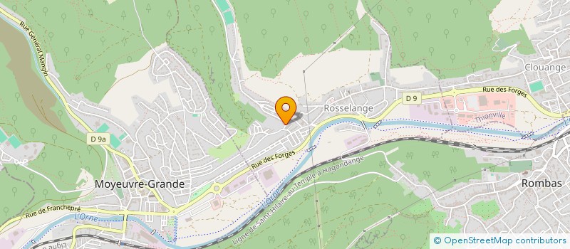 localisation de l'entreprise MONSIEUR ERIC MARCHAL  ROSSELANGE