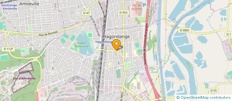 localisation de l'entreprise MONSIEUR ERIC MARCHETTO  HAGONDANGE