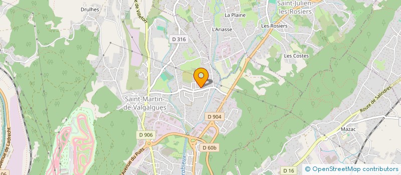 localisation de l'entreprise MONSIEUR ERIC MARGERIT  SAINT-MARTIN-DE-VALGALGUES