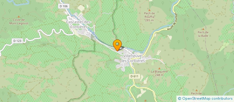 localisation de l'entreprise MONSIEUR ERIC MARIN  VILLENEUVE-LES-CORBIERES