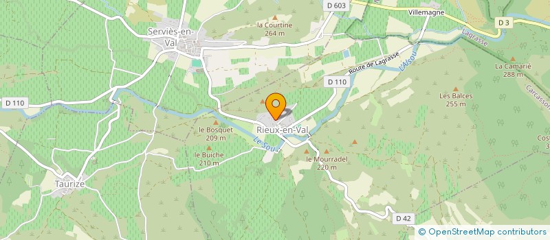 localisation de l'entreprise MONSIEUR ERIC MARISCAL  RIEUX-EN-VAL