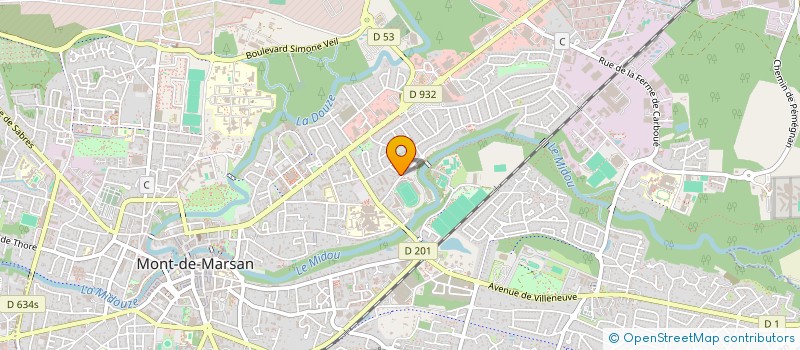 localisation de l'entreprise MONSIEUR ERIC MARIUS  MONT-DE-MARSAN